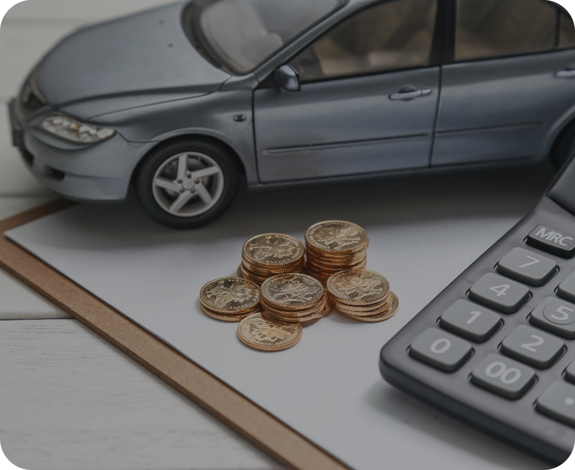Calculator with coins